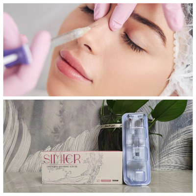 Gel de Hyaluronato de Sódio 1 ml 2 ml Enchimento Nasal de Ácido Hyalurónico