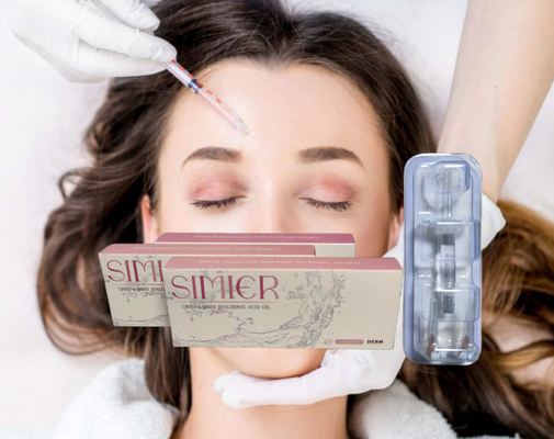 Tratamento de injecção de gel de hialuronato de sódio transparente de 10 ml para preencher as linhas do sorriso
