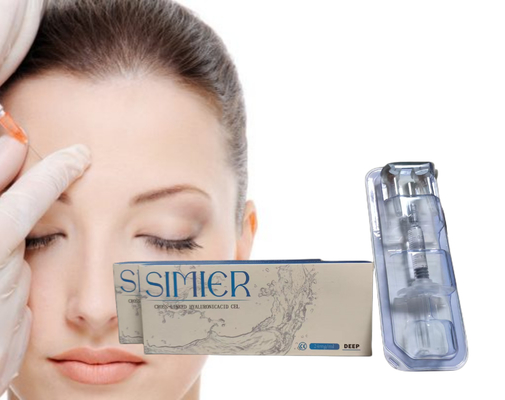 20 mg/ ml Injecções com filler de ácido hialurónico em gel para o rosto aprovadas pela SFDA