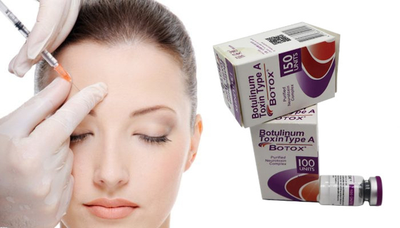 Pó branco Toxina Botulínica Tipo A 100 Unidades Botox para rugas faciais